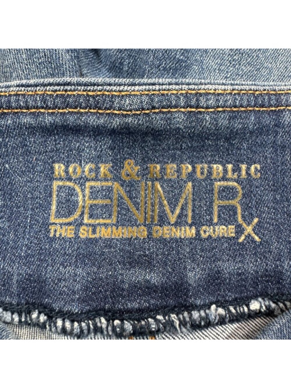 Rock & Republic Denim RX Fever Jeans Womens 8 Blue Cotton Jegging Skinny Stretch - Picture 12 of 16